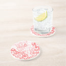 Zoek naar rood hart onderzetters Hartpatroon