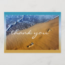 Zoek naar voetstappen briefkaarten Oceaan