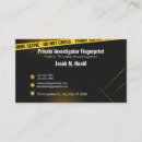 Zoek naar privé detective visitekaartjes Vingerafdruk