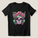 Zoek naar sugar skull dames tshirts Dia de los muertos