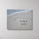 Zoek naar hart zand canvas prints Harten