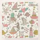 Zoek naar schepen onderzetters Boot