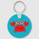 Zoek naar cartoon krab sleutelhangers Rood