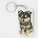 Zoek naar pomeranian hond sleutelhangers Hondje