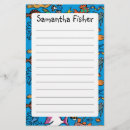 Zoek naar vissen briefpapier Gestreept