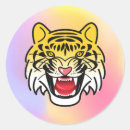 Zoek naar wilde katten stickers Illustratie
