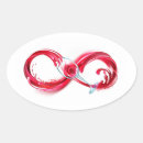 Zoek naar oneindigheid stickers Rood