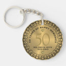 Zoek naar gouden 50ste verjaardag sleutelhangers Elegant