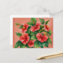 Zoek naar rode hibiscus briefkaarten Bloem