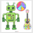Zoek naar leuke robot stickers Elk persoon