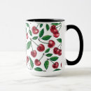 Zoek naar rode kersen mokken Bessen