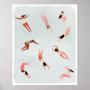 Zoek naar zwemmer kunst Vrouw