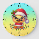 Zoek naar cartoon santa klokken Feestelijk