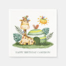 Zoek naar giraffe servetten Gelukkige verjaardag