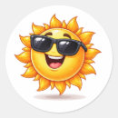 Zoek naar cartoon zon stickers Schattig