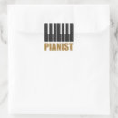 Zoek naar pianist stickers Typografie