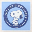 Zoek naar goede vrienden onderzetters Snoopy