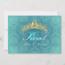 Zoek naar aqua sweet 16 uitnodigingen Blauw