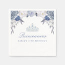 Zoek naar mooie bloemen servetten Blauwe bloem