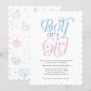 Zoek naar modern gender reveal uitnodigingen Roze of blauw
