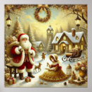 Zoek naar de vintage kerstman kunst Vader kerstmis