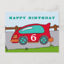 Zoek naar rode auto briefkaarten Voor kinderen