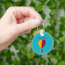 Zoek naar luchtballon sleutelhangers Rood