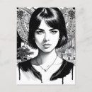 Zoek naar vrouwelijke portretten briefkaarten Mooi