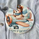 Zoek naar vliegtuig verjaardag buttons Luchtvaart