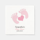 Zoek naar voetafdrukken servetten Baby shower