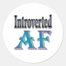 Zoek naar stilte stickers Introvert