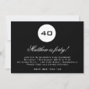 Zoek naar black and white birthday uitnodigingen Elegant