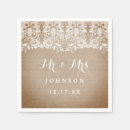 Zoek naar jute papieren servetten Rustisch