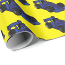 Zoek naar autorennen cadeaupapier Blauw
