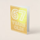 Zoek naar 67ste verjaardagskaarten 67 jaar