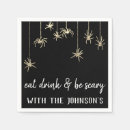 Zoek naar spinnen servetten Zwart wit