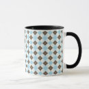 Zoek naar blauw patroon mokken Blauw en bruin