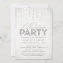 Zoek naar glitter bachelorette party uitnodigingen Zilver
