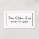 Zoek naar klassiek visitekaartjes Zwart