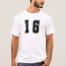 Zoek naar nummer 16 tshirts Zestien