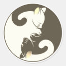 Zoek naar yin yang kat stickers Feliene