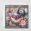 Zoek naar clown verjaardagskaarten Schattig