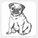 Zoek naar zwart witte honden stickers Vintage