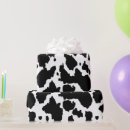 Zoek naar koe patroon cadeaupapier Zwart wit