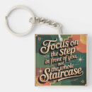 Zoek naar sleutel tot succes sleutelhangers Decoratieve typografie print