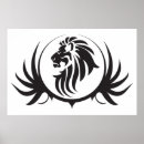 Zoek naar zwart wit leeuw posters Hoofd