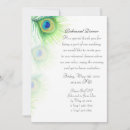 Zoek naar peacock feather wedding uitnodigingen Repetitief diner