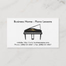 Zoek naar muziek sleutels visitekaartjes Piano