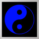 Zoek naar yin yang symbool posters Blauw