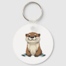 Zoek naar zee otter sleutelhangers Rivierotter